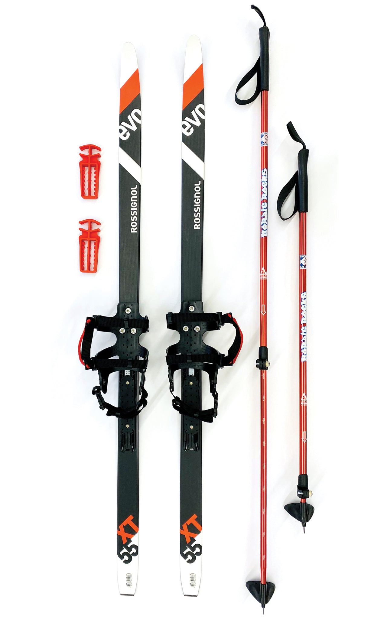 Rossignol Cross-Country Ski Touring Set With Nordic Rocks Step-In Bindings